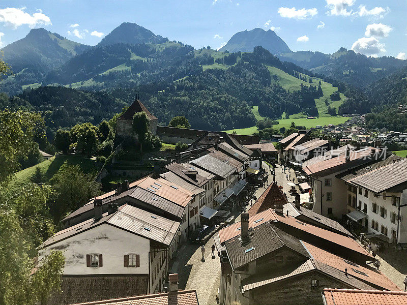 瑞士弗里堡州- Gruyère村